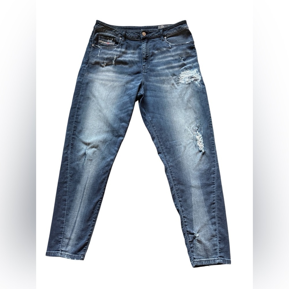 Diesel made in Italy Candys-Ne women's blue jeans sweatpants high rise size 31